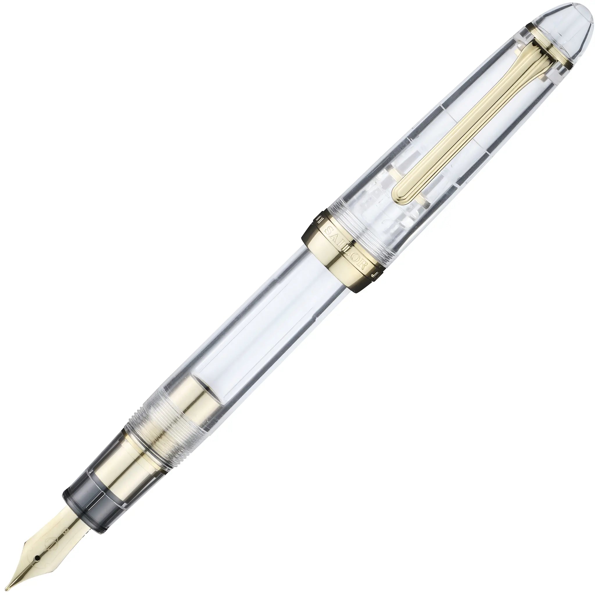Sailor 1911 Casual L Basis demonstrator met gouden trim vulpen