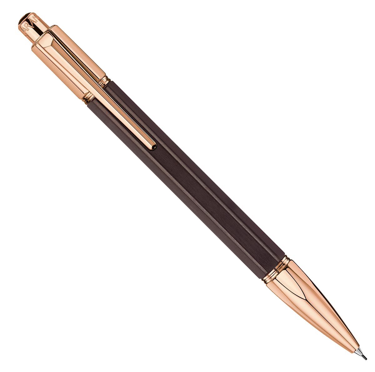 Caran d'Ache Varius ebony hout met rose goud vulpotlood