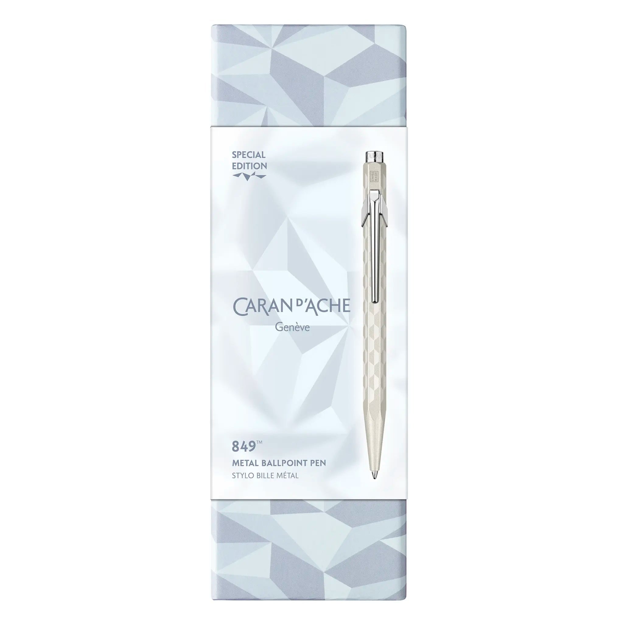 Caran d'Ache 849 Alpine Frost blue or white ballpoint pen special edition - Fontoplumo