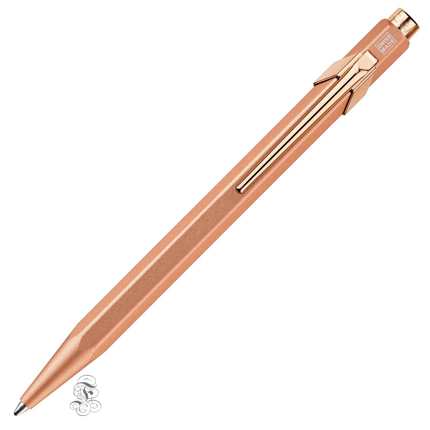 Caran d'Ache 849 Brut Rose ballpoint with pencase - Fontoplumo