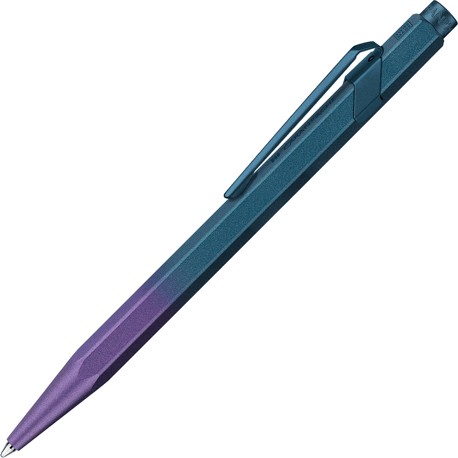 Caran d'Ache 849 Claim Your Style 5 Purple Ocean ballpoint pen, special edition - Fontoplumo
