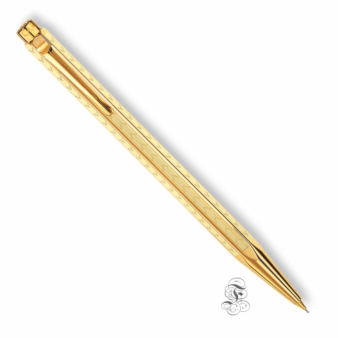 Caran d'Ache Ecridor Chevron gold mechanical pencil - Fontoplumo