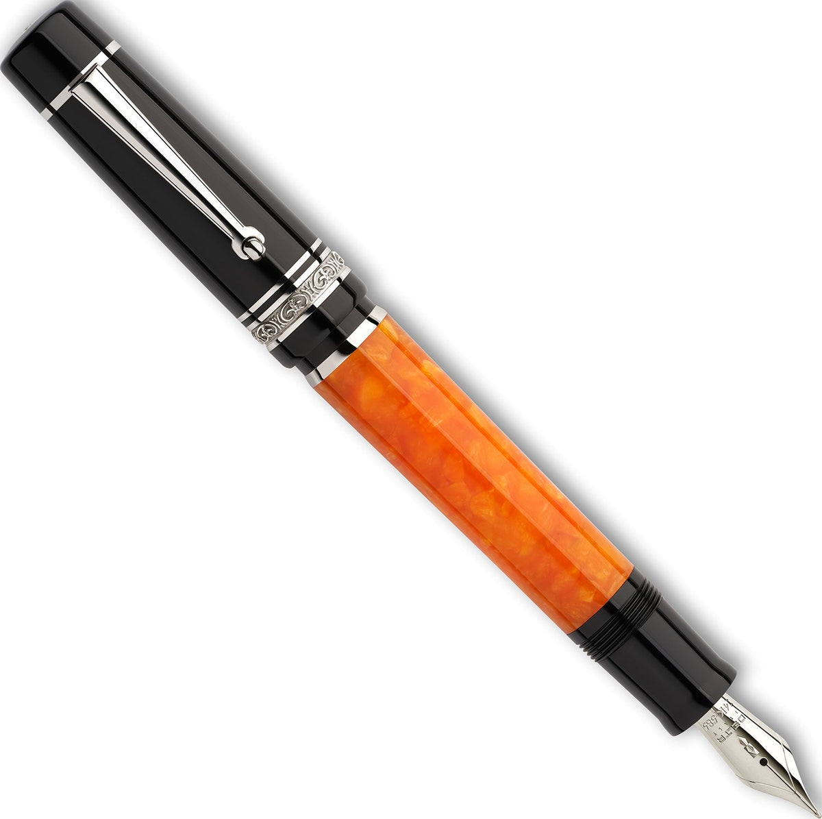 Delta DV Original mid size palladium fountain pen - Fontoplumo
