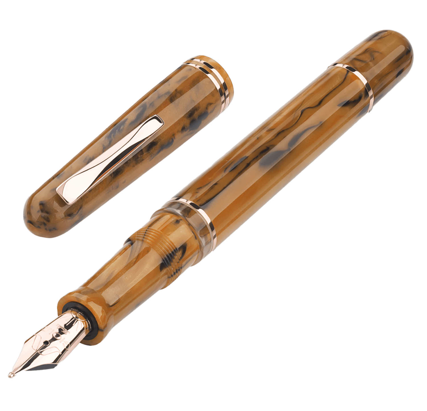 Gioia Métis Terre di Napoli rose gold fountain pen - Fontoplumo