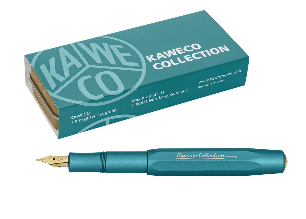Kaweco AL Sport Collection Iguana Blue fountain pen - Fontoplumo