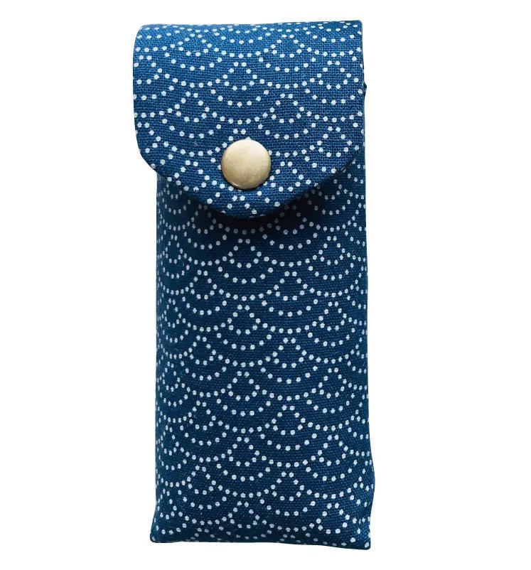 Kyokuhaku 2 pen hard case Seigaiha wave - Fontoplumo