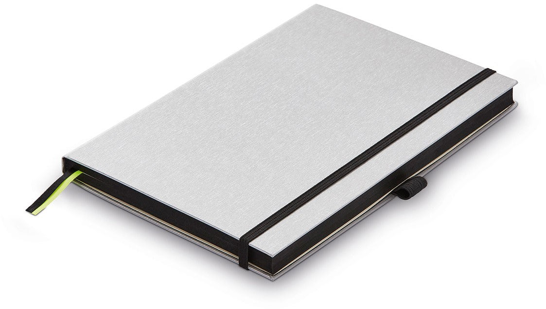 LAMY Notebook A6 hardcover with brushed metal look cover - Fontoplumo