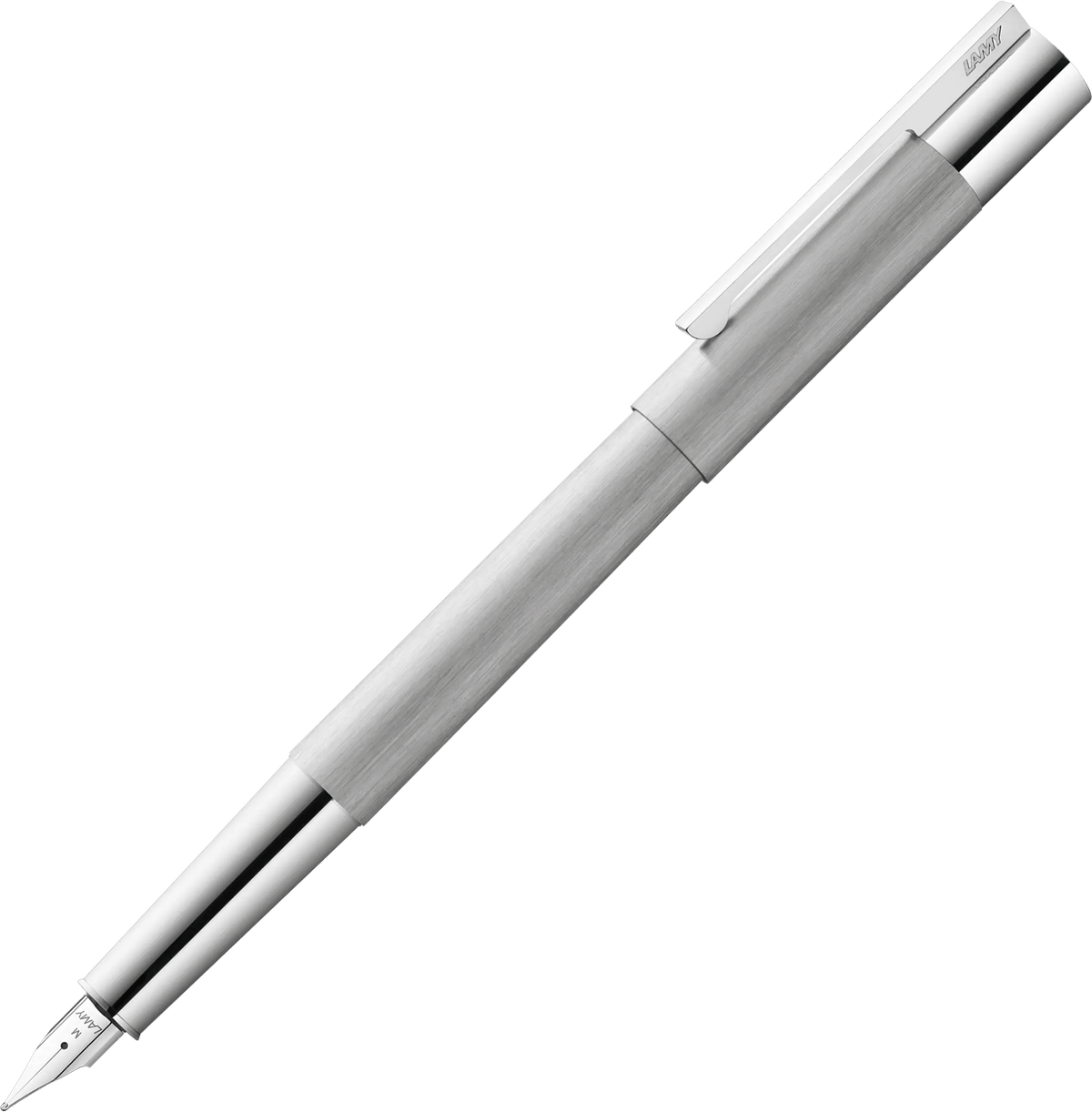 LAMY scala Brushed Steel fountain pen - Fontoplumo