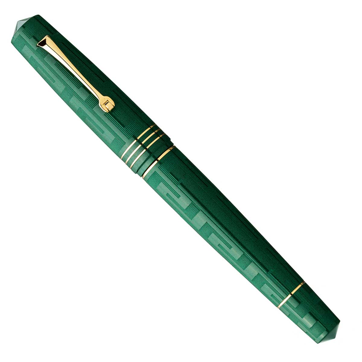 Leonardo Momento Zero Grande Art Deco Green fountain pen limited edition - Fontoplumo