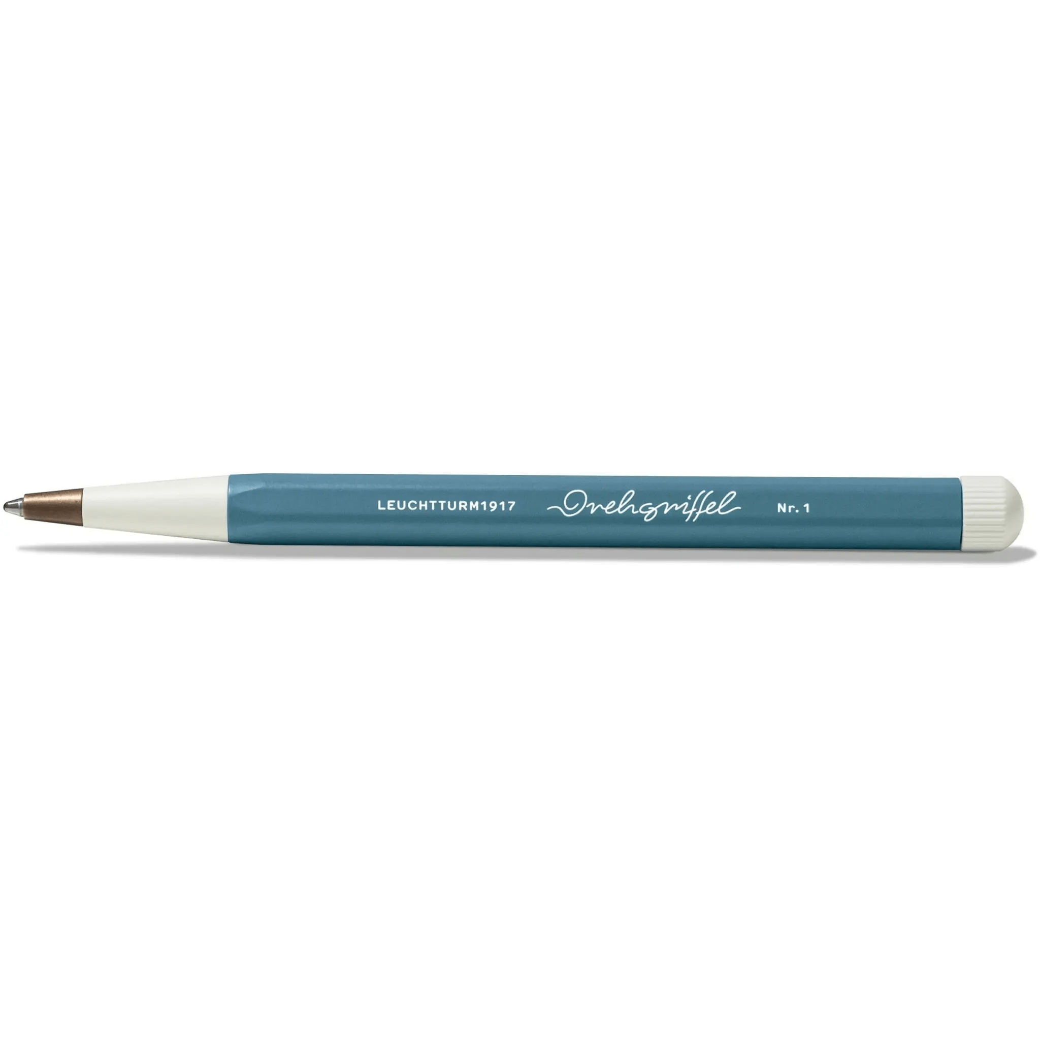 Leuchtturm Drehgriffel Stone Blue ballpoint pen - Fontoplumo