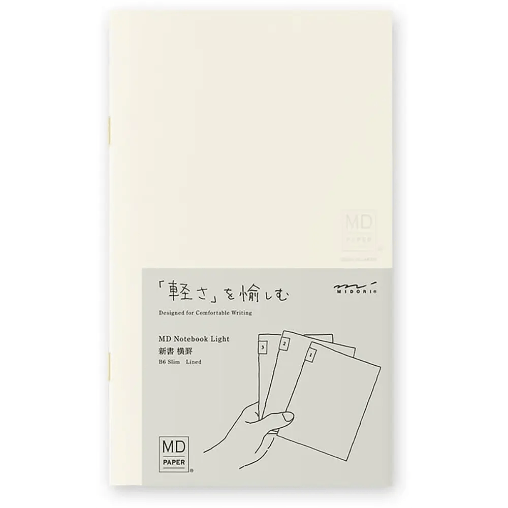 Midori B6 Light Notebook Slim 3 pack - Fontoplumo