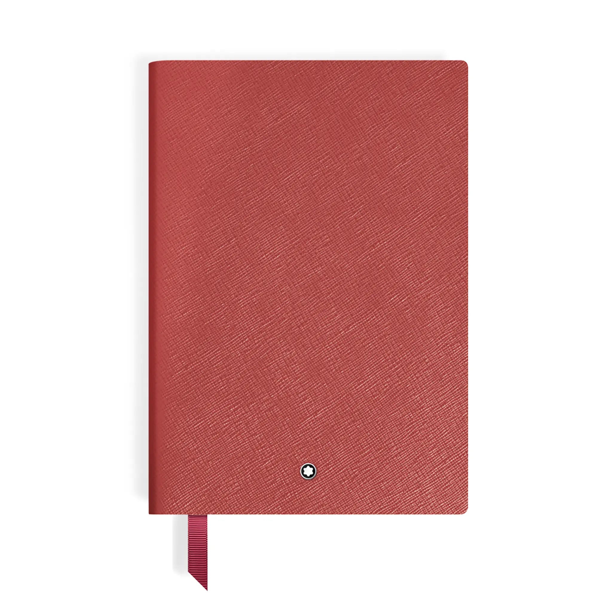 Caderno Montblanc 146 em pele vermelho tijolo – Fontoplumo