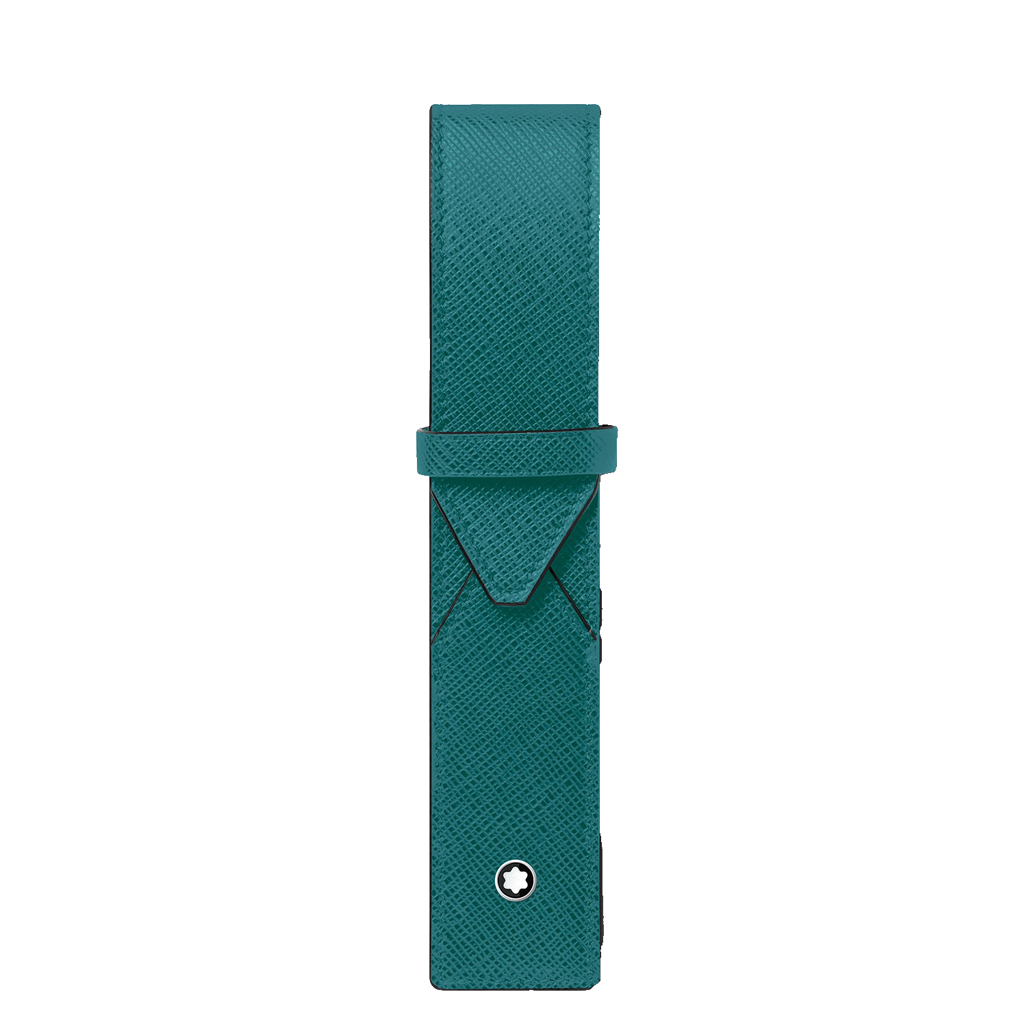 Montblanc Sartorial pen pouch 1 pen fern blue leather - Fontoplumo