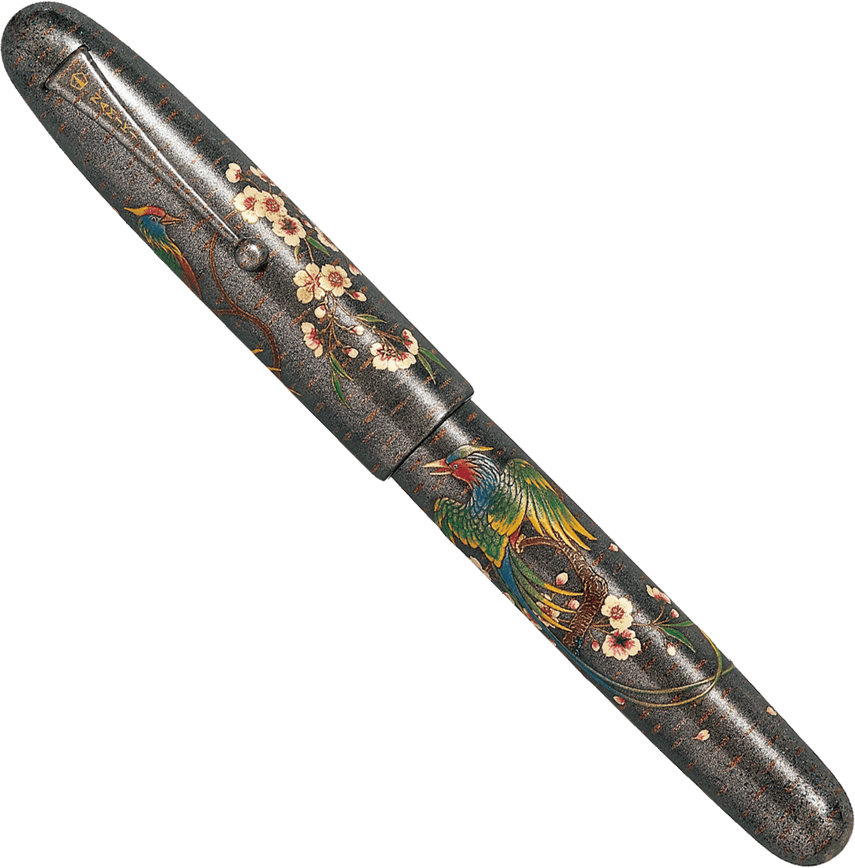 Namiki Emperor Rakucho birds & weeping cherry blossom fountain pen - Fontoplumo