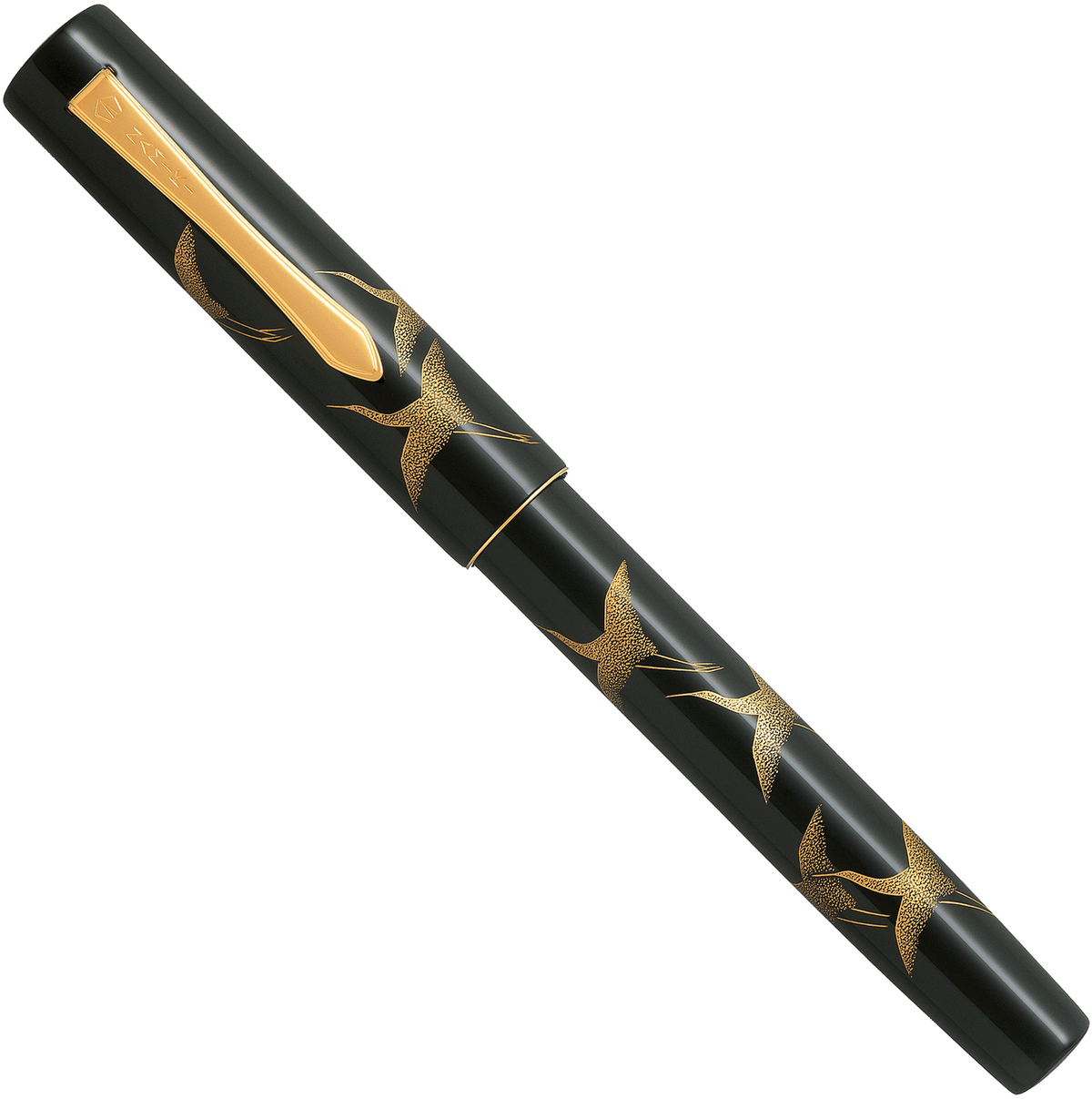 Namiki Yukari Chinkin Tsuru Crane fountain pen - Fontoplumo