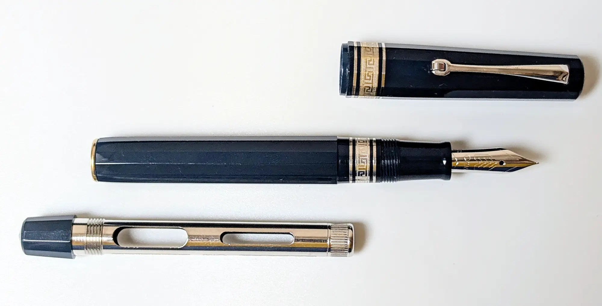 Omas Milord Traveller blue venetian fountain pen - Fontoplumo