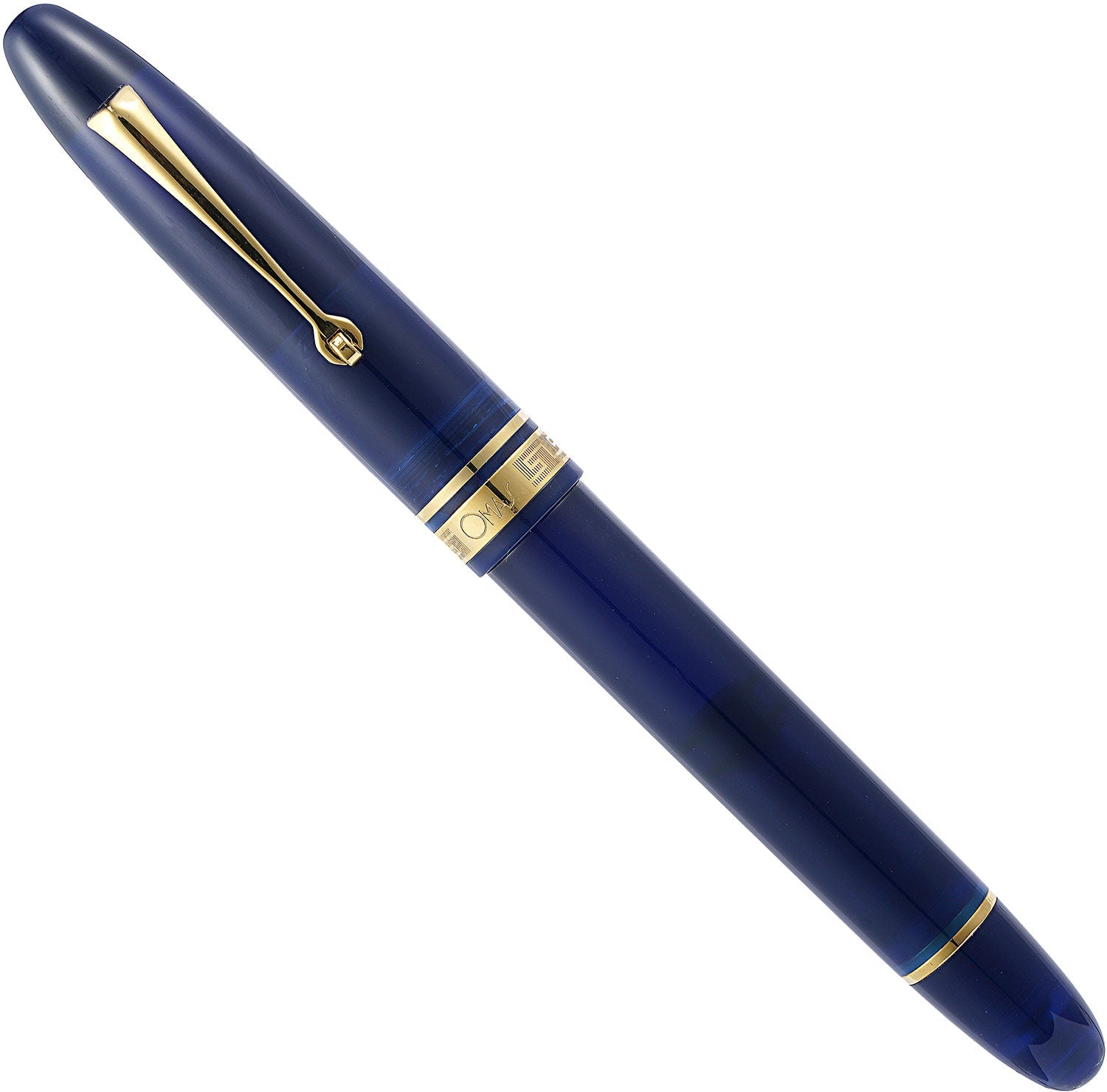 Omas Ogiva Blue and gold fountain pen - Fontoplumo