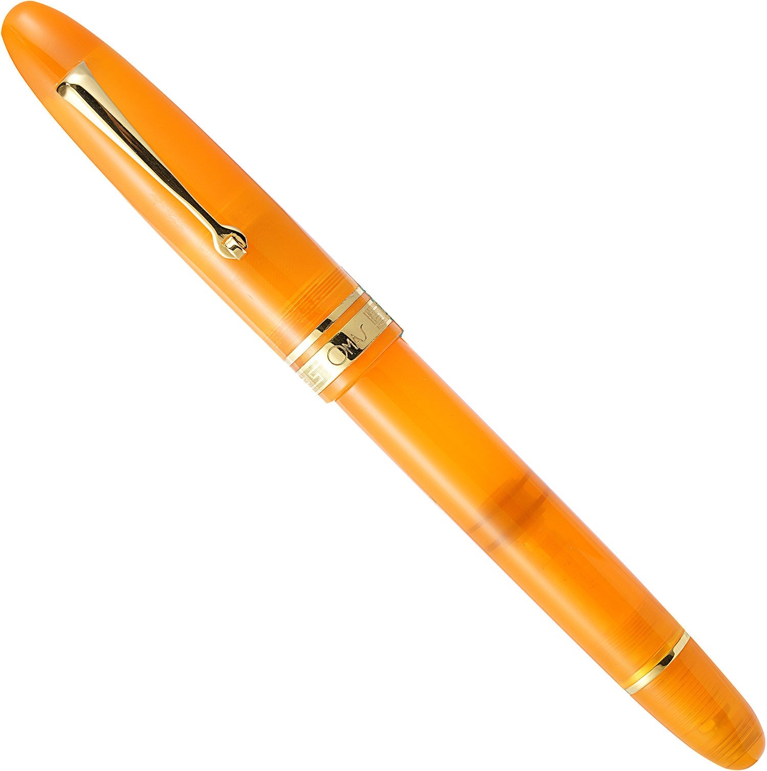 Omas Ogiva Orange and gold fountain pen - Fontoplumo