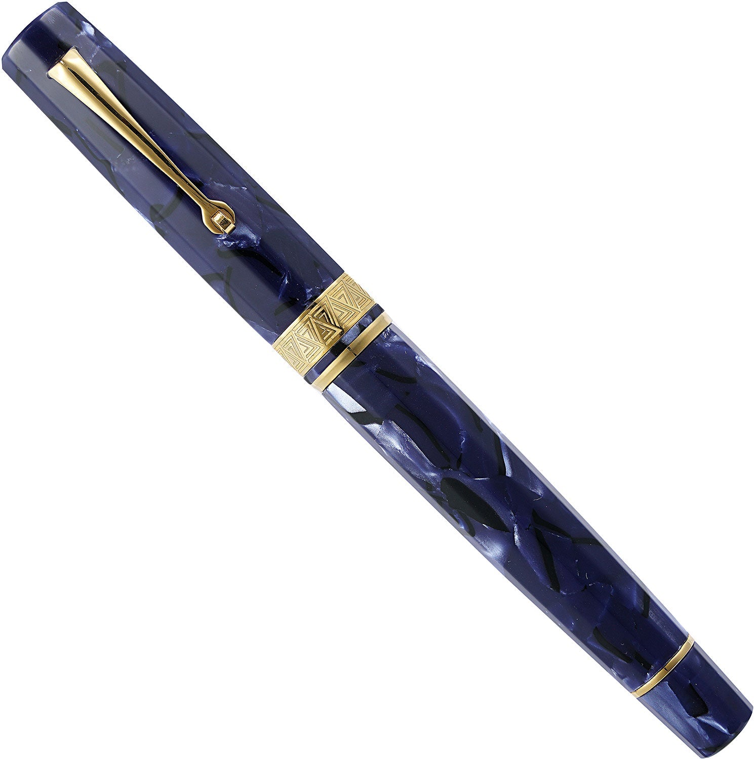 Omas Paragon Blue Royale and gold fountain pen - Fontoplumo