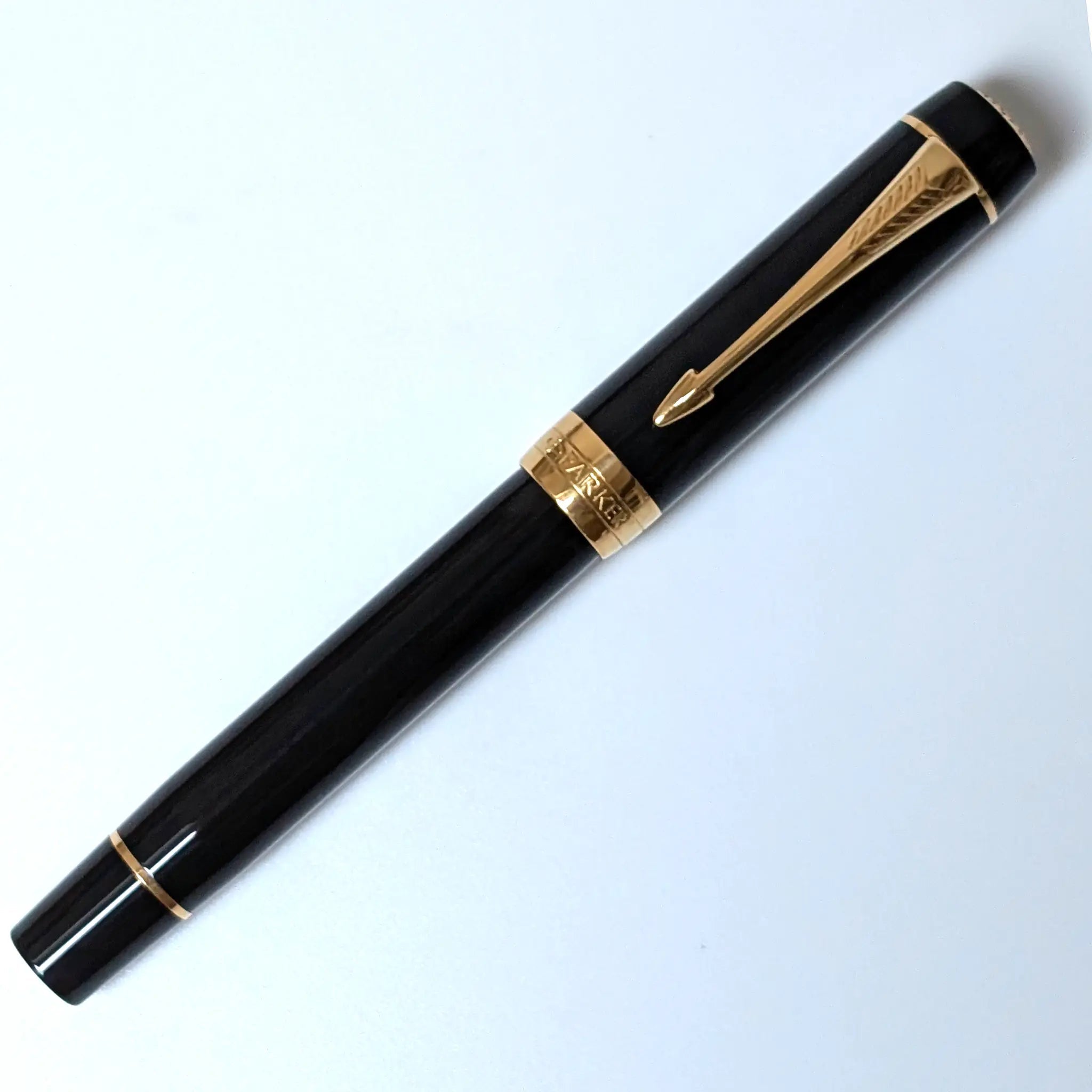 Parker Duofold Centennial black with gold trim fountain pen - PL - Fontoplumo