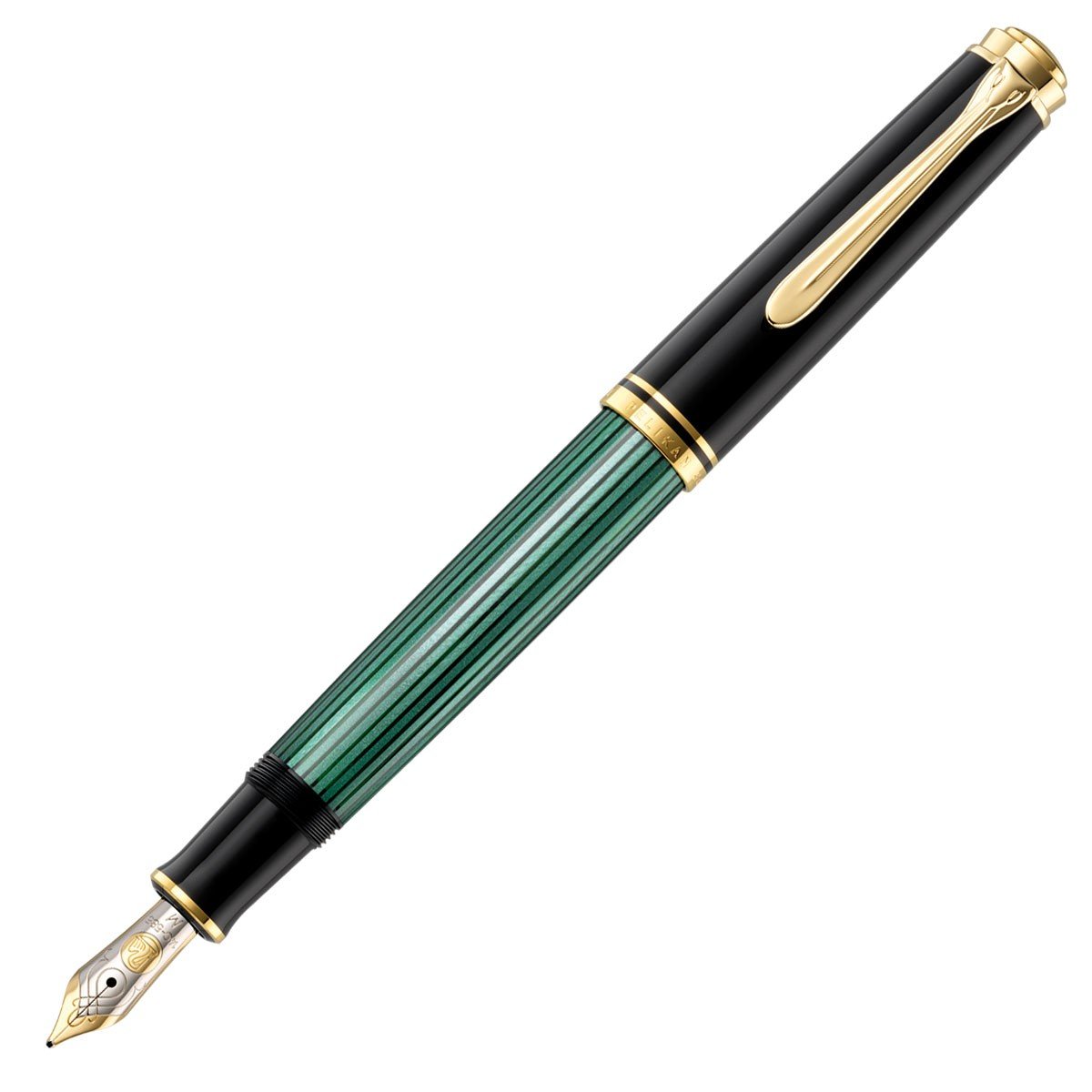 Pelikan M600 black green fountain pen – Fontoplumo
