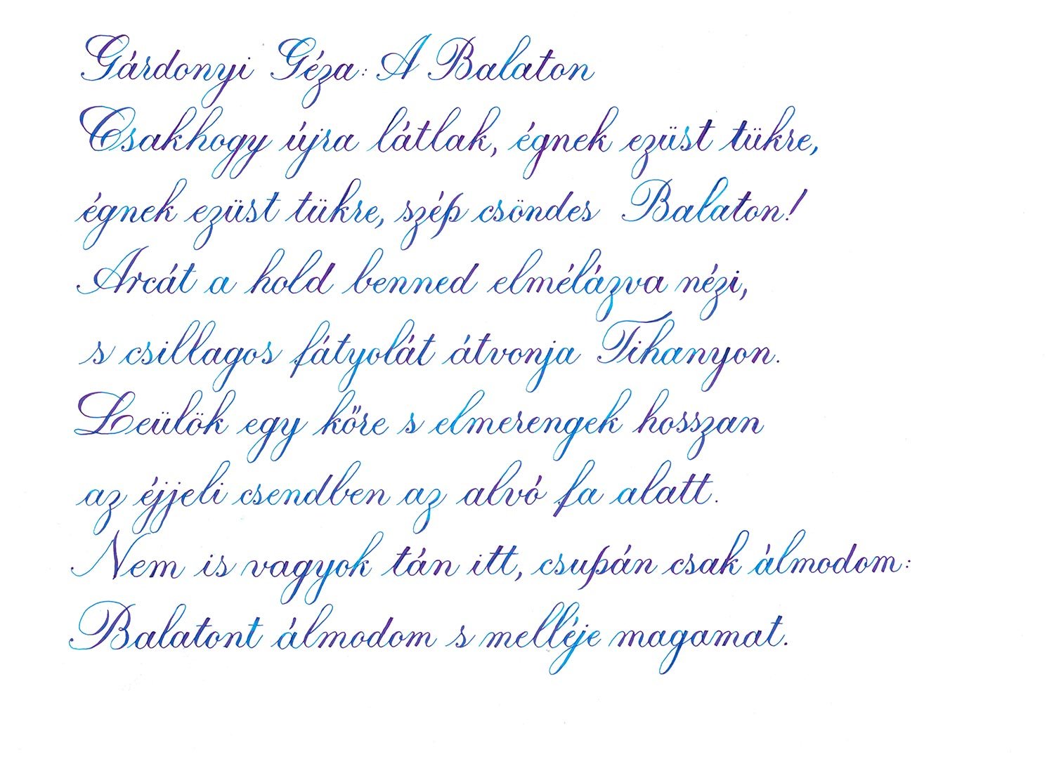 Pennonia Törökkék / Turkish Blue fountain pen ink 60ml - Fontoplumo
