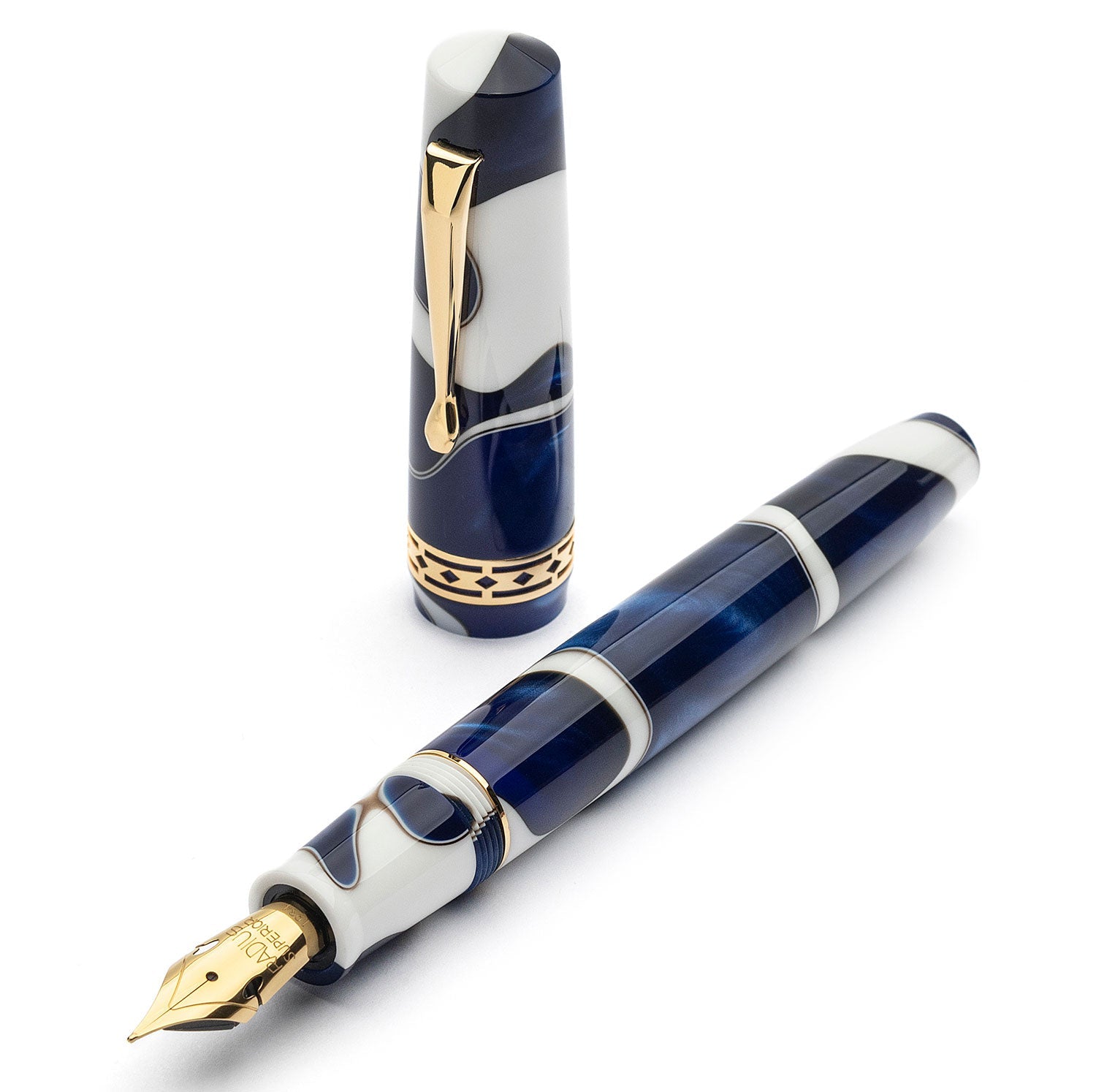 Radius Settimo Cielo Blu gold fountain pen - Fontoplumo
