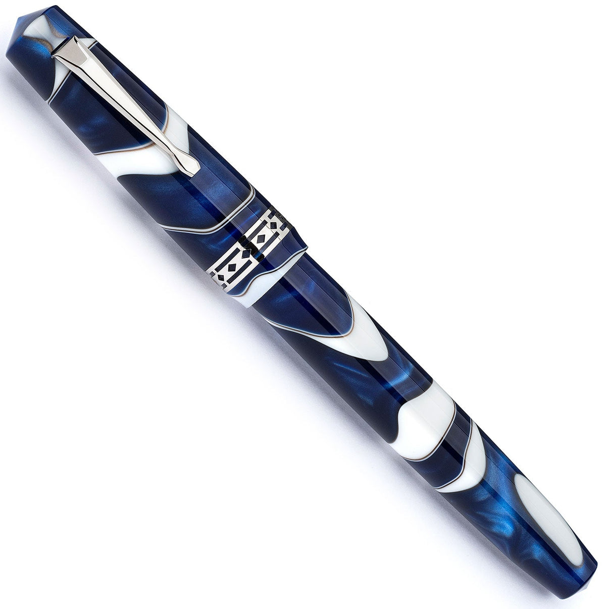 Radius Settimo Cielo Blu silver fountain pen - Fontoplumo