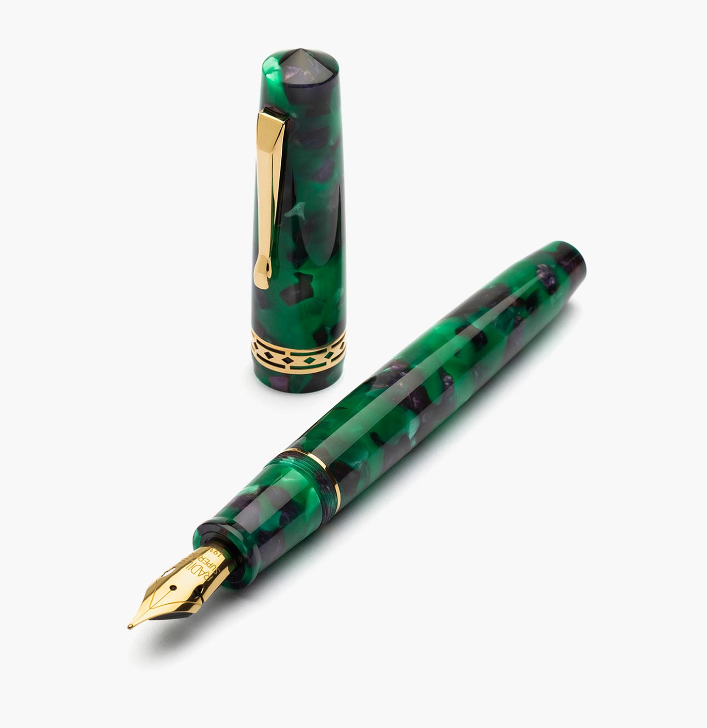 Radius Settimo Minerale gold fountain pen - Fontoplumo