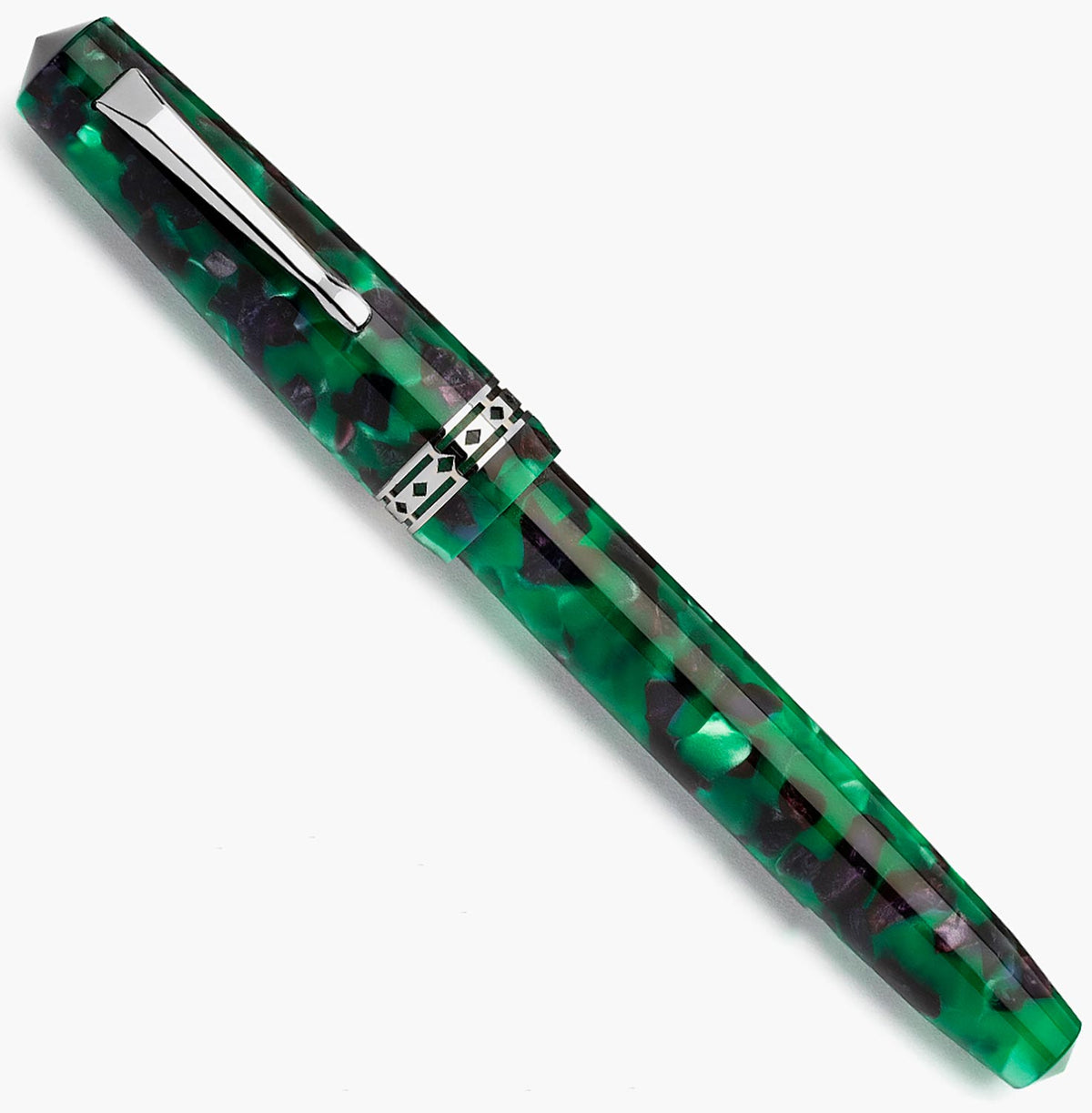 Radius Settimo Minerale silver fountain pen - Fontoplumo