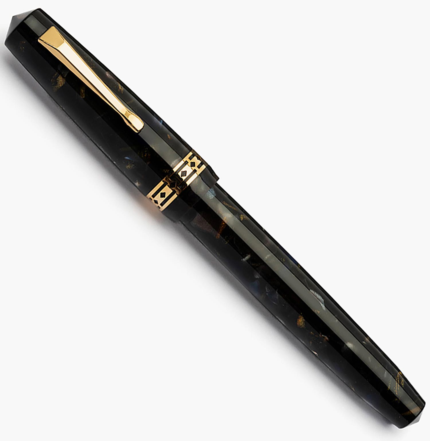 Radius Settimo Roccia Marina gold fountain pen - Fontoplumo