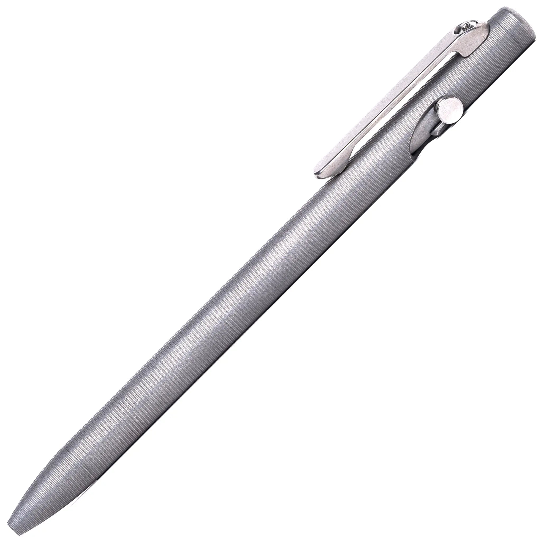 Tactile Turn Slim Bolt Action Titanium Stonewashed pen - Fontoplumo
