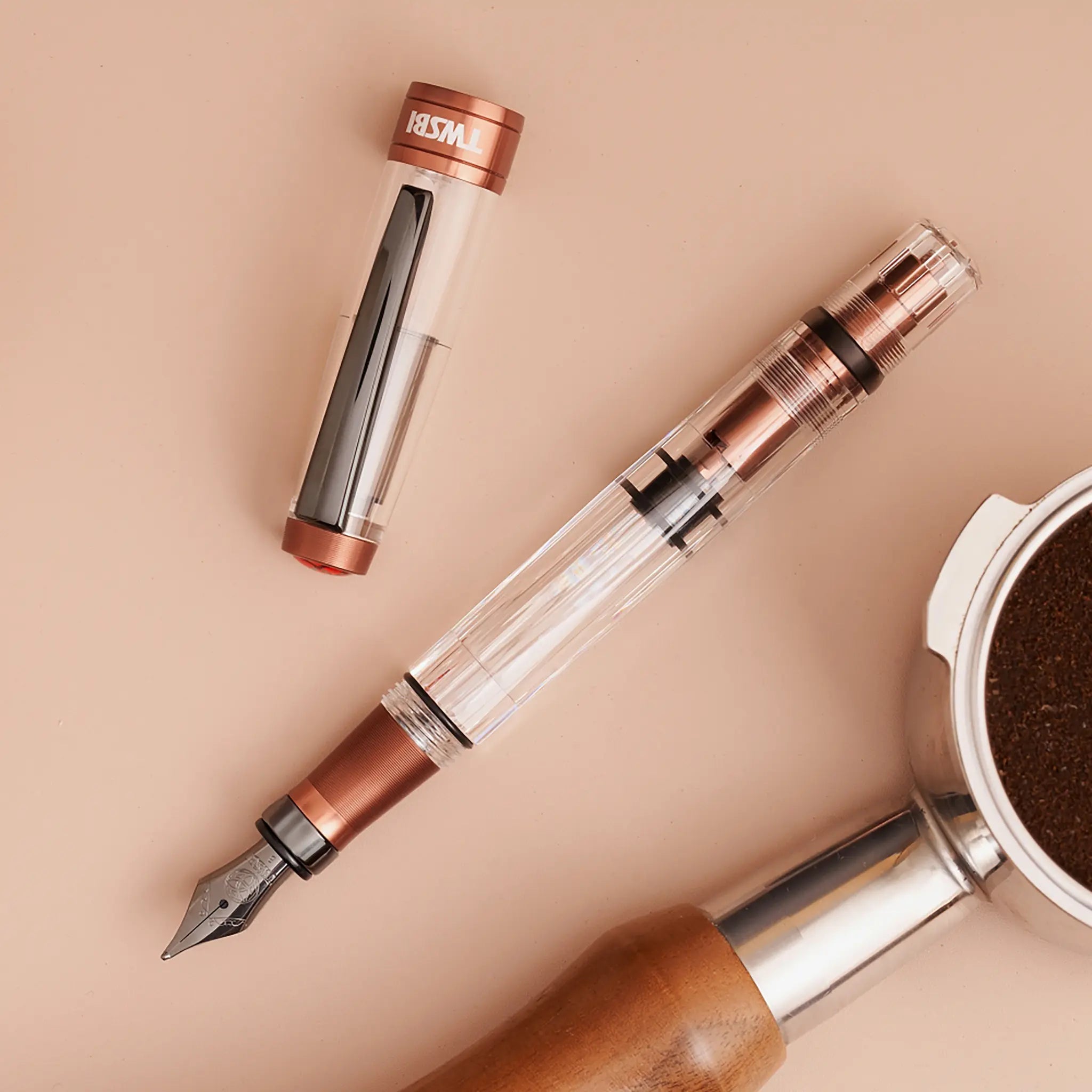 TWSBI Diamond 580 AL R Affogato with Onyx fountain pen - Fontoplumo