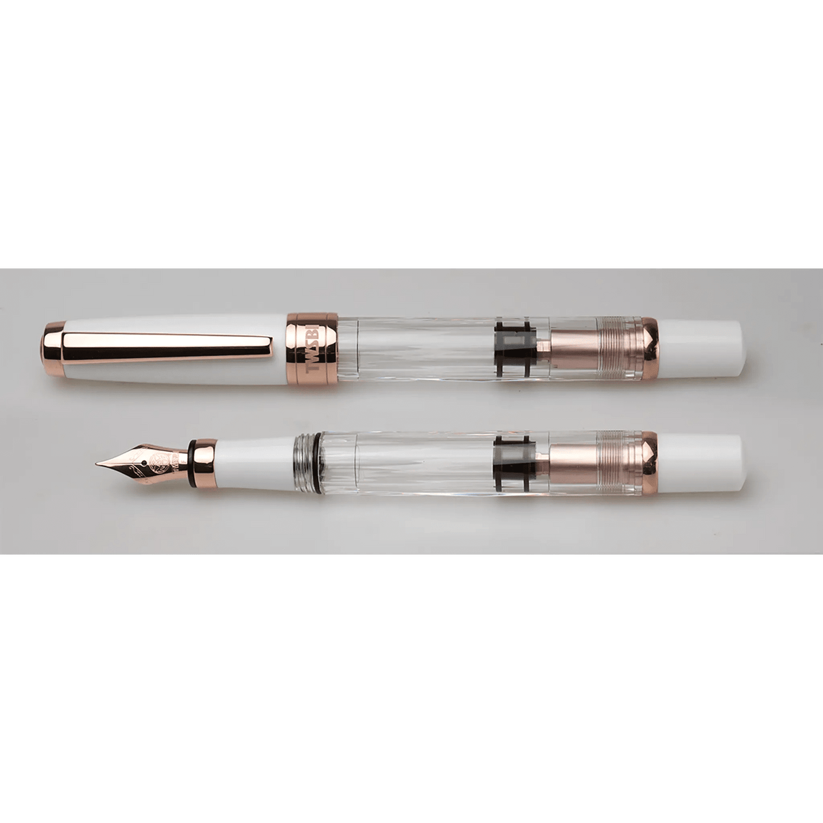 TWSBI Diamond 580 White Rosegold II fountain pen - Fontoplumo