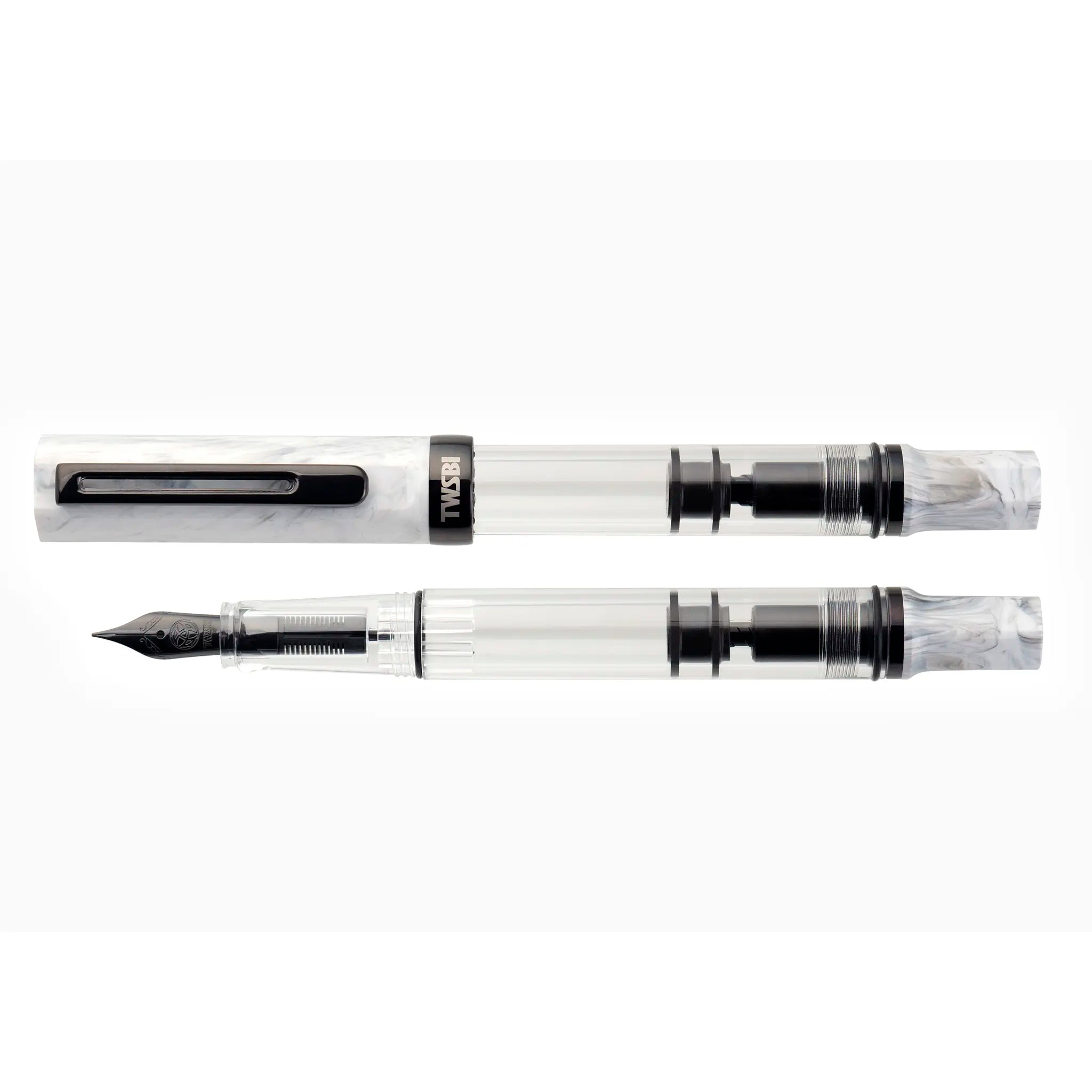 TWSBI Eco Carrara and onyx fountain pen - Fontoplumo