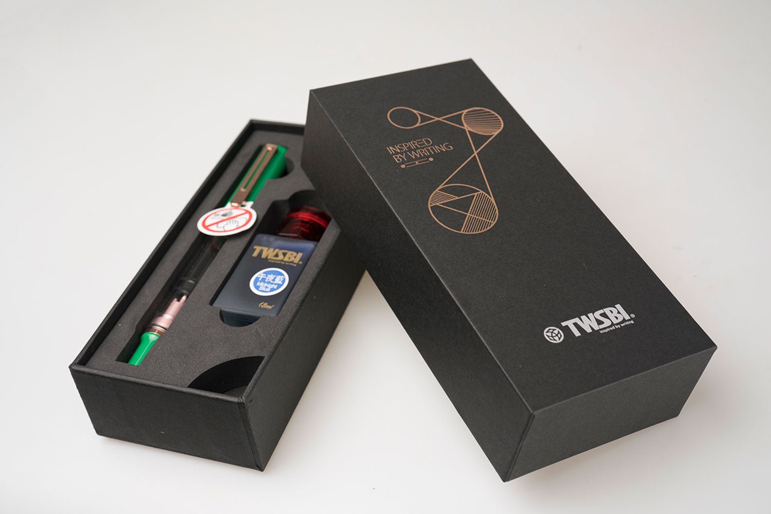 TWSBI Eco T Royal jade fountain pen gift set - Fontoplumo