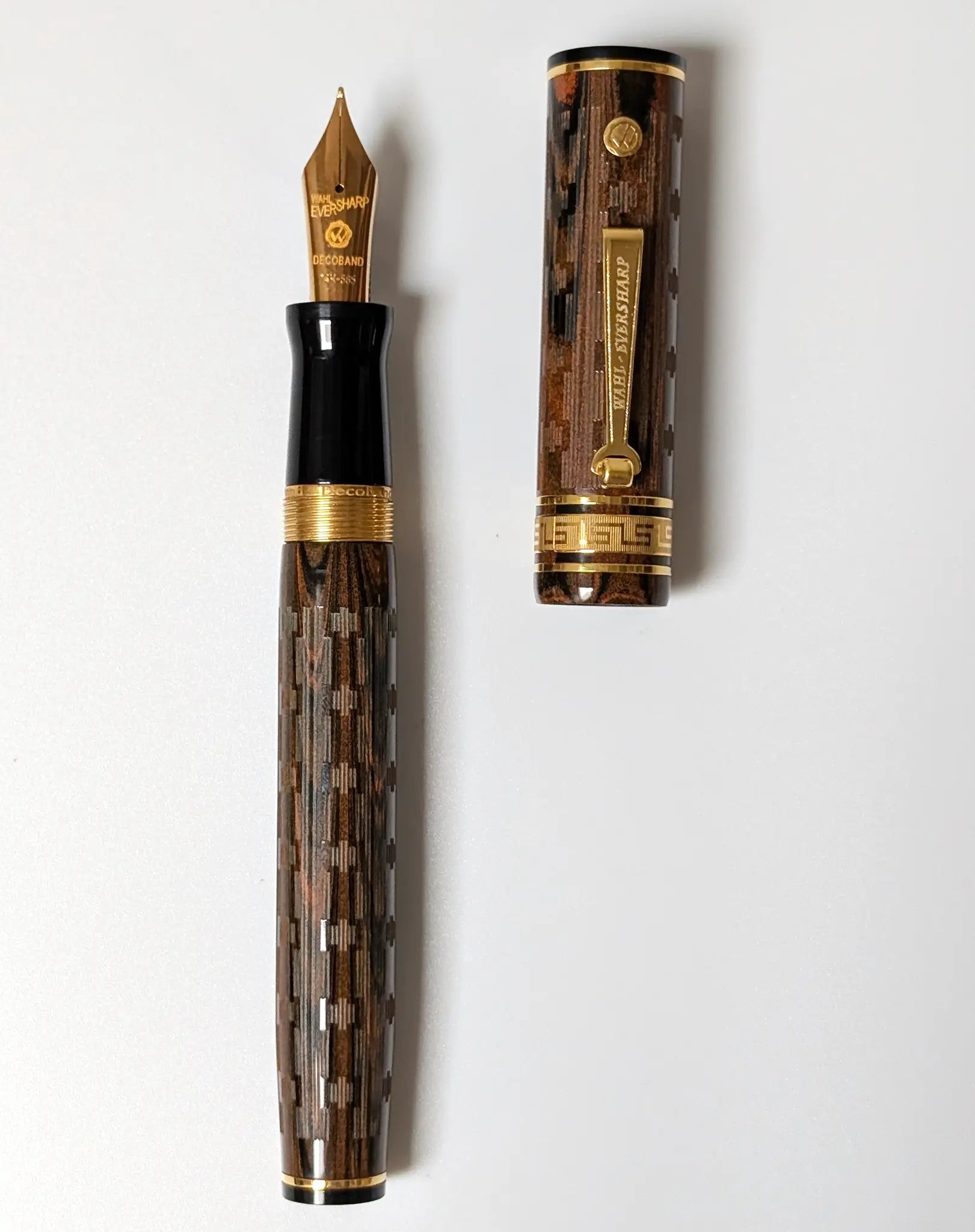 Wahl Eversharp Decoband ebonite fountain pen - Fontoplumo