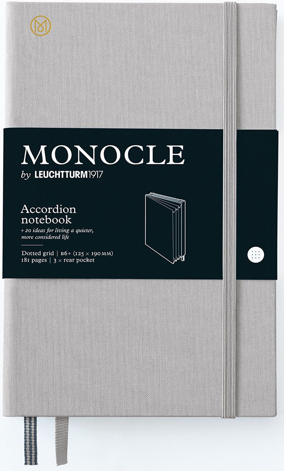 Monocle B6+ hardcover notebook accordion by Leuchtturm