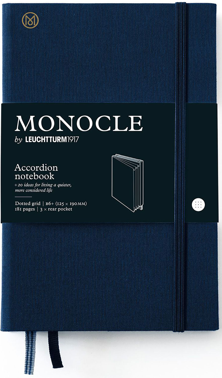 Monocle B6+ hardcover notebook accordion by Leuchtturm
