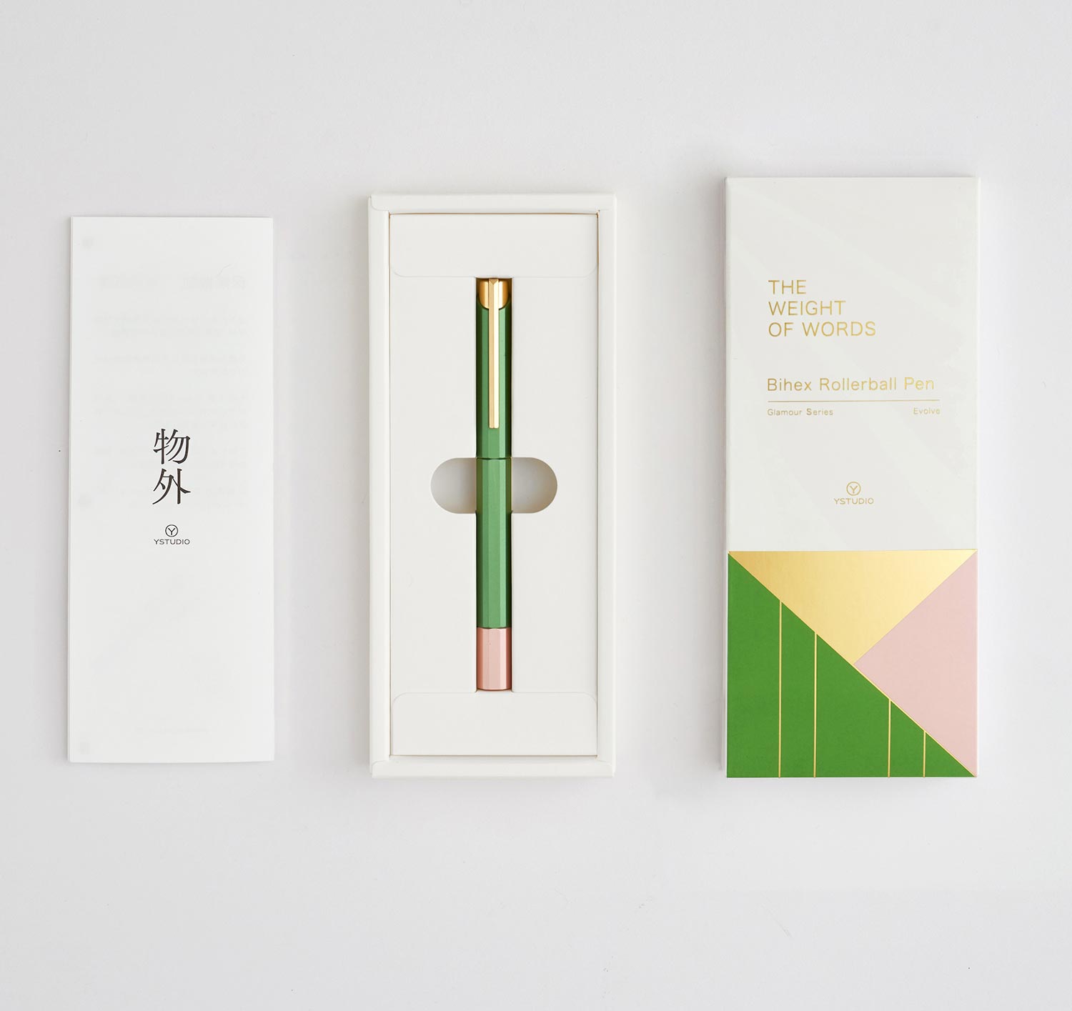YStudio Glamour Evolve Bihex rollerball pen - Fontoplumo