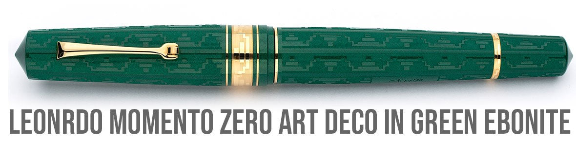 Leonardo Momento Zero Art Deco in Green ebonite