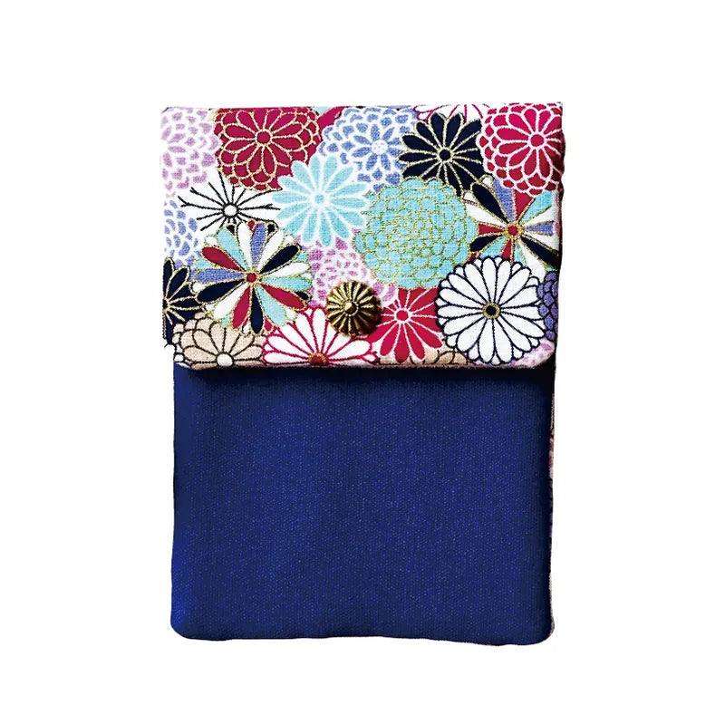 Kyokuhaku Pen Pouch flap case for 4 pens Dahlia