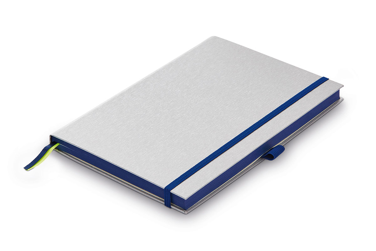 LAMY Notebook A6 hardcover with brushed metal look cover