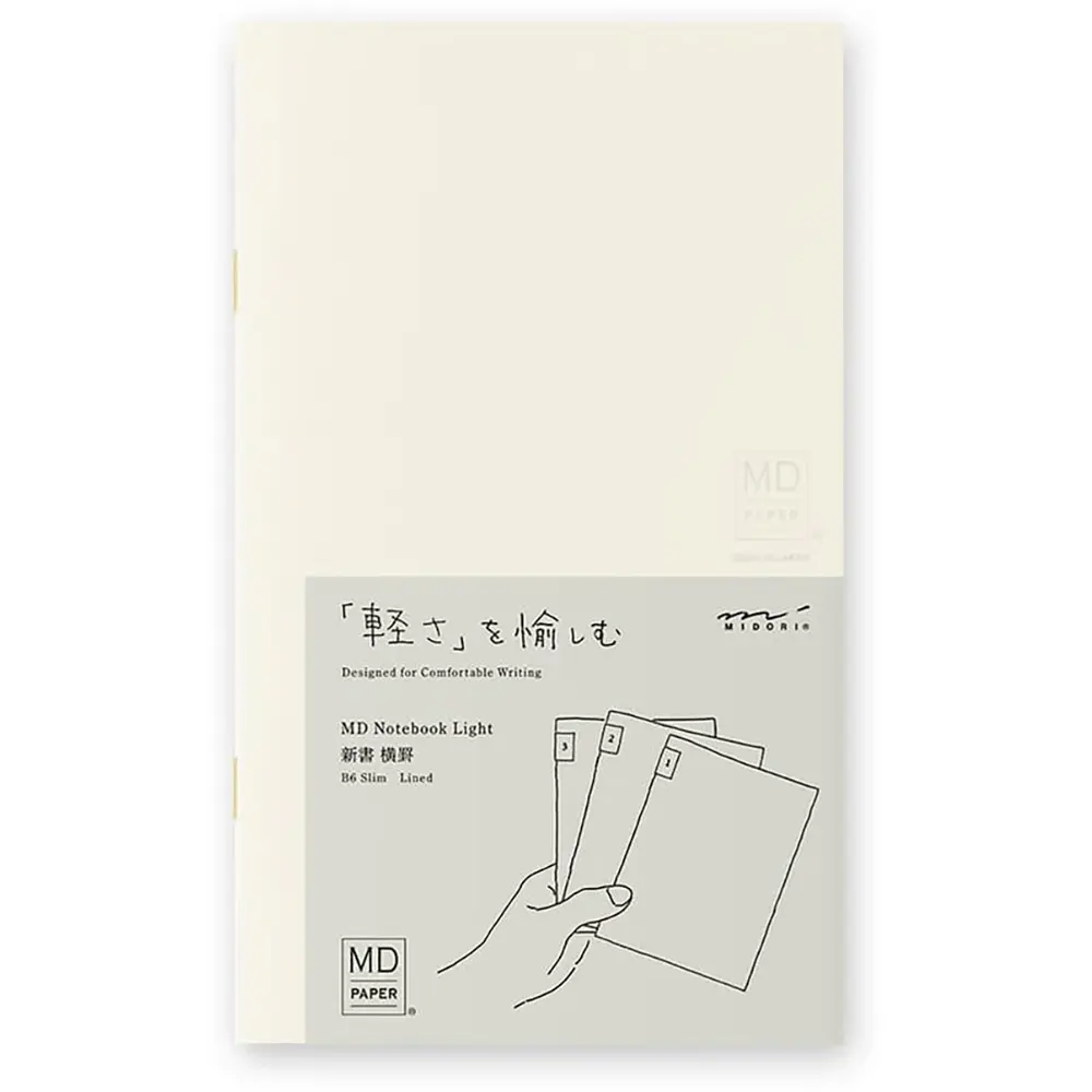 Midori B6 Light Notebook Slim 3 pack