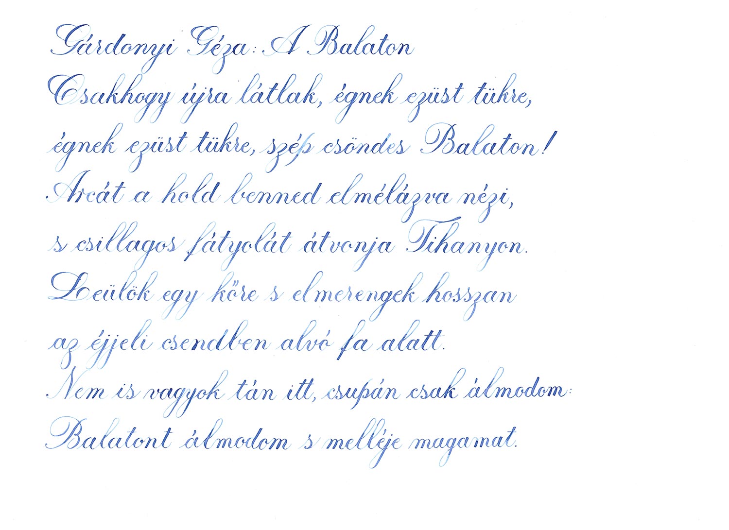 Pennonia Balaton-kék / Balaton Blue fountain pen ink 60ml