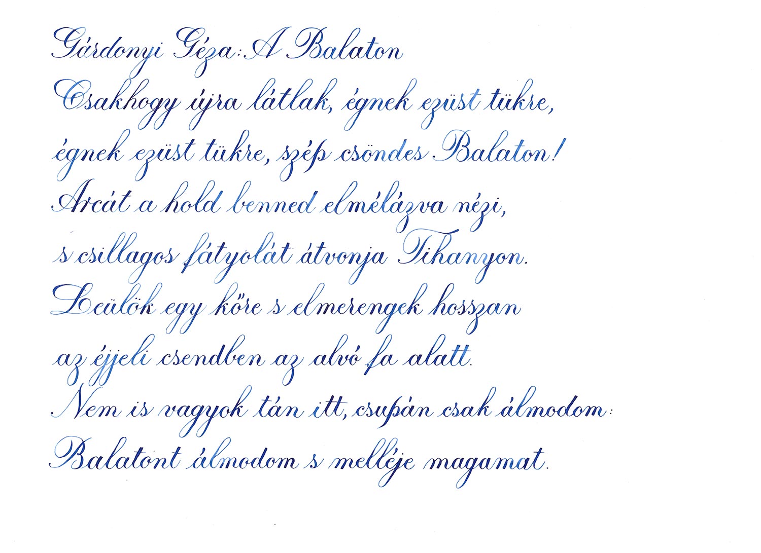 Pennonia Csonvtváry-kék / Csontváry's Blue fountain pen ink 60ml