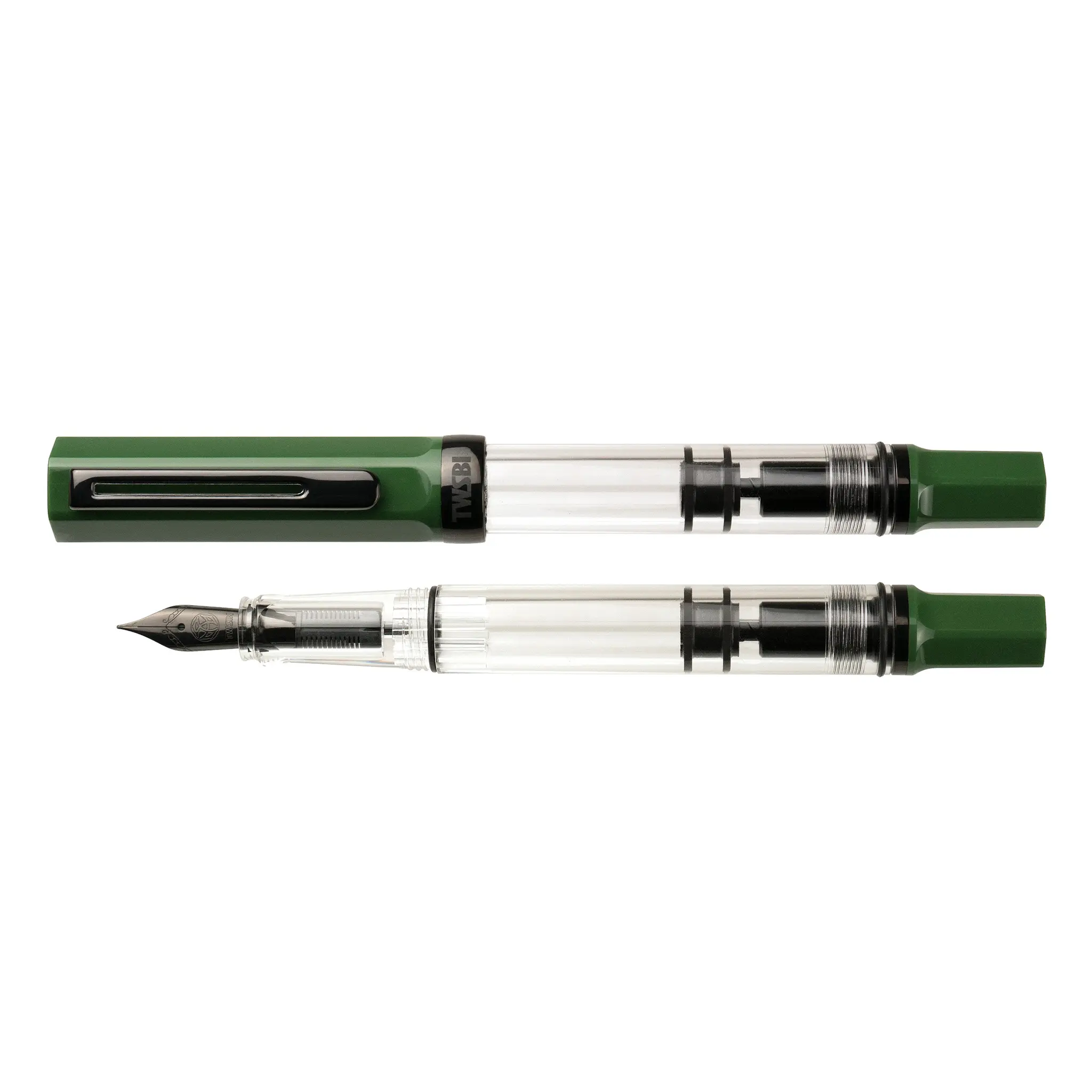 TWSBI Eco Irish Green met Onyx