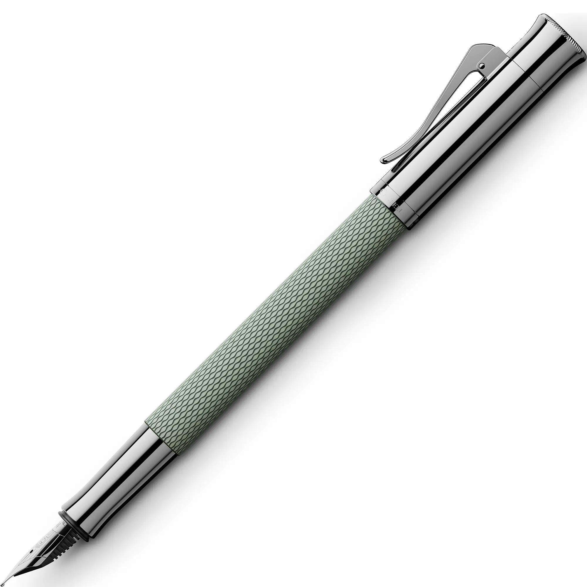 Graf von Faber-Castell Guilloche sage green vulpen