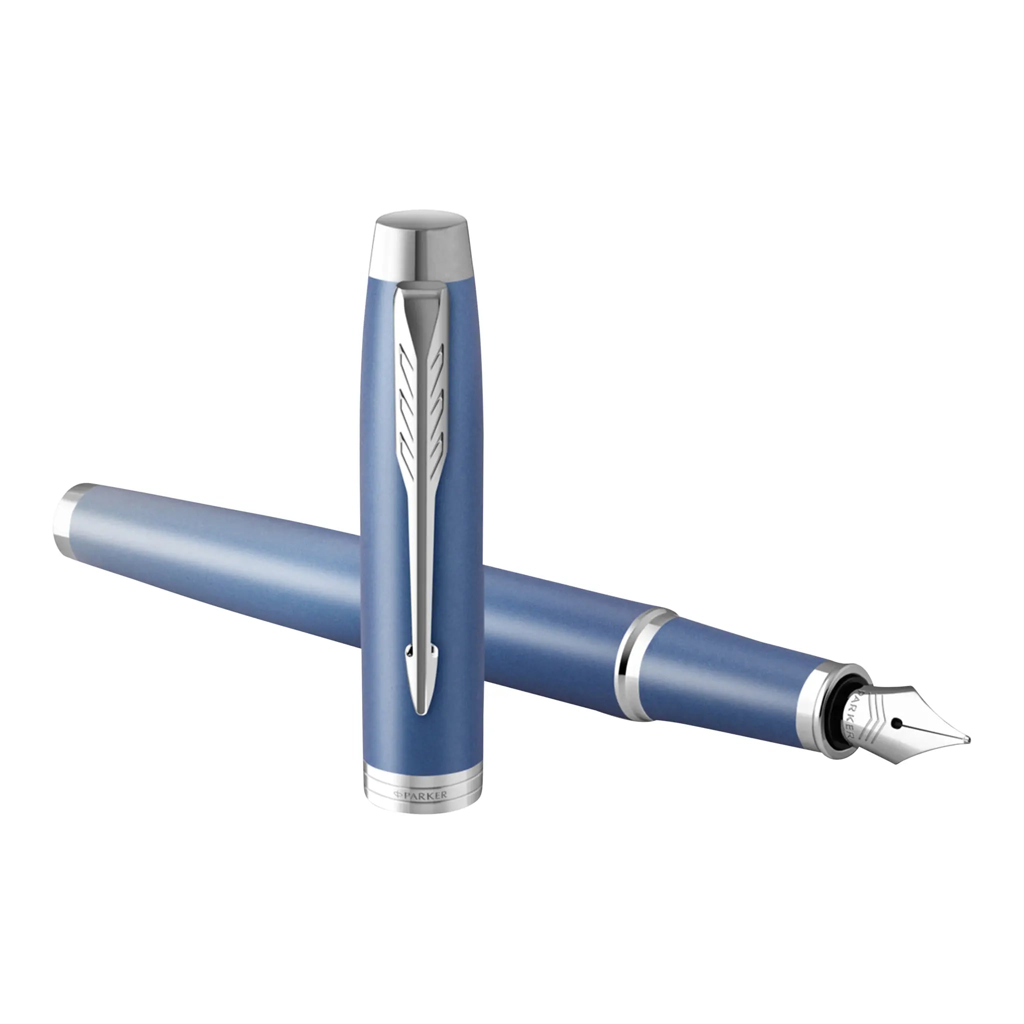 Parker IM Rituals blue and silver fountain pen