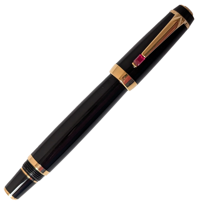 Montblanc Boheme rollerball with gold trim with leather pencase